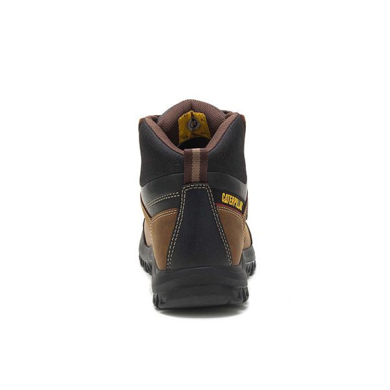 Caterpillar Threshold Waterproof Men's Work Boots Brown | 467231-OVZ