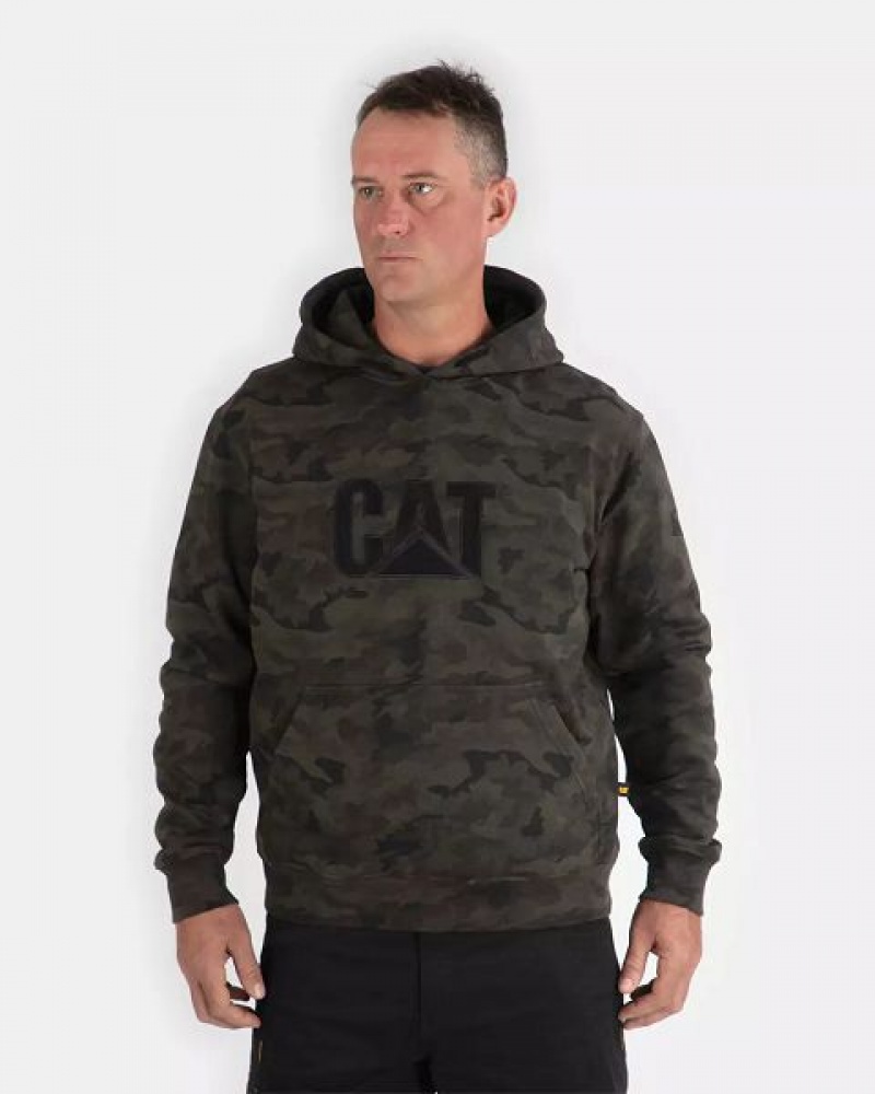 Caterpillar Trademark Men\'s Hoodie Camo | 152087-MWT