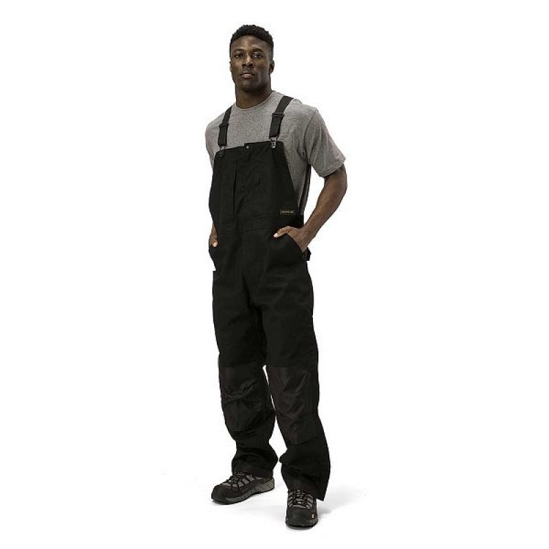 Caterpillar Triton Insulated Bib Men's Pants Black | 247158-DVE