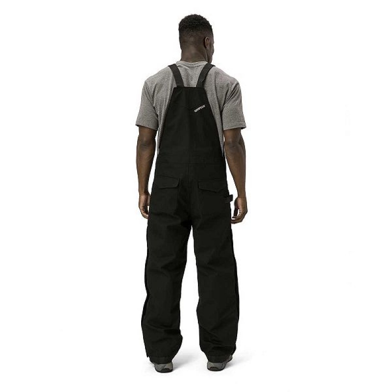 Caterpillar Triton Insulated Bib Men's Pants Black | 247158-DVE