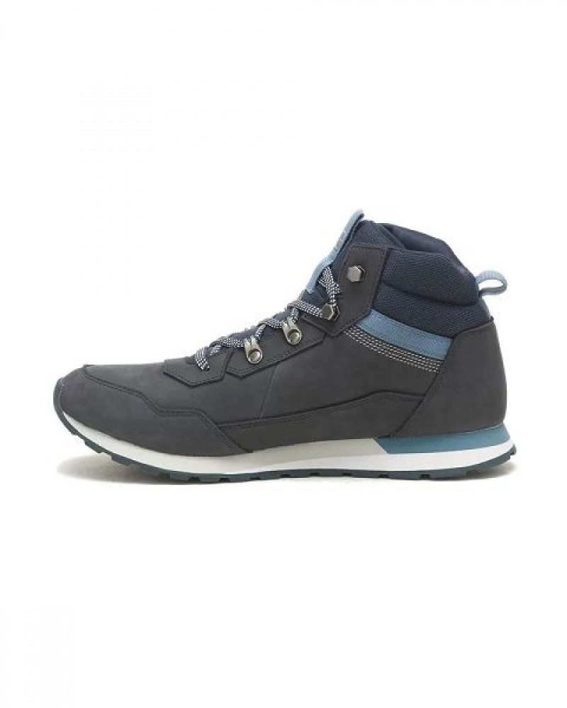 Caterpillar Ventura Hiker Hi Men's Sneakers Navy | 410628-GPU