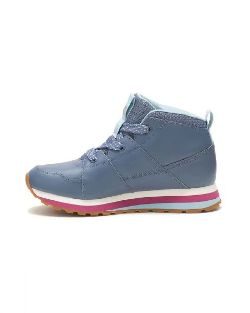 Caterpillar Ventura Mid Elevated Women's Sneakers Blue | 619328-CSI