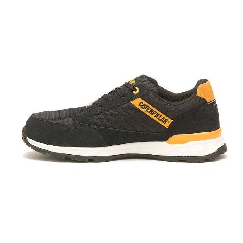 Caterpillar Venward Composite Toe Men's Work Shoes Black / Yellow | 739652-HTD